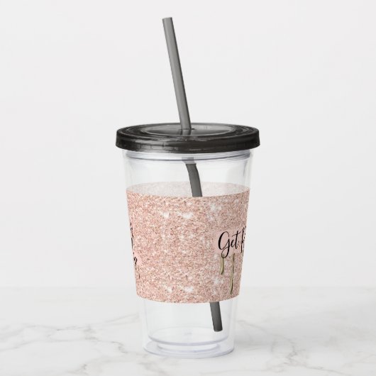 Verre En Acrylique Tumblr de parties scintillantes (Gauche)