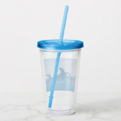 Verre En Acrylique Un dauphin bleu (Dos)