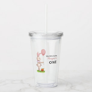 Verre En Acrylique Un lapin est un mignon lapin Ballot 1er anniversai
