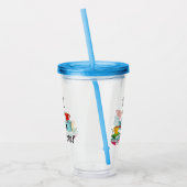 Verre En Acrylique Une Coupe Isolée De Plus (Gauche)