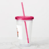 Verre En Acrylique UNICORN 16oz, Fuchsia Pink (Gauche)