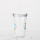 Verre En Acrylique Unicorne arc-en-ciel (Droite)