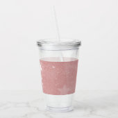 Verre En Acrylique Unicorne rose Personnalisé Paruline acrylique (Gauche)