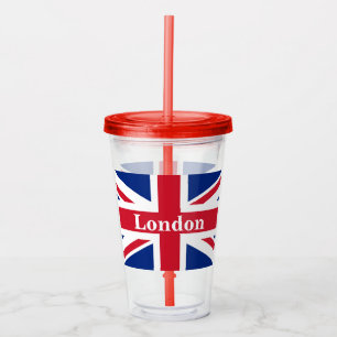 Verre En Acrylique Union Jack London ~ Drapeau britannique