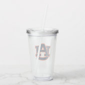 Verre En Acrylique Université d'Auburn | Auburn UA Logo (Dos)