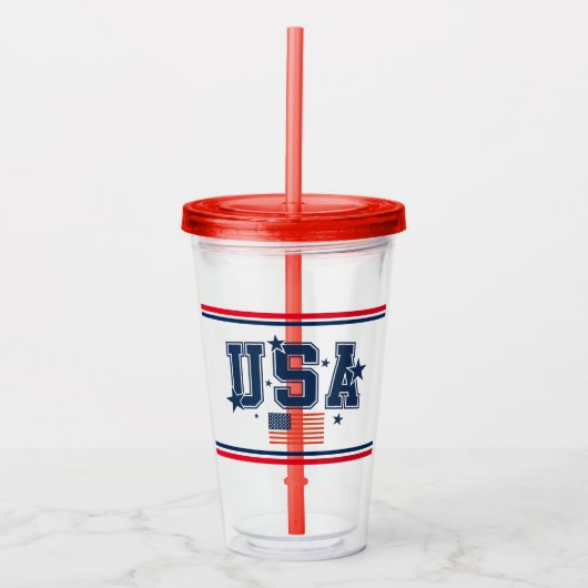 Verre En Acrylique USA Acrylic Tumbler (Devant)