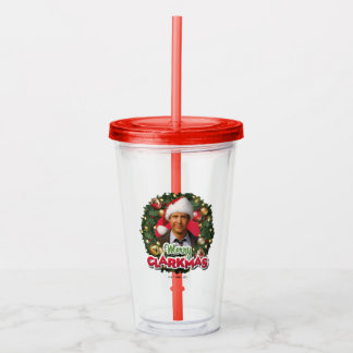 Verre En Acrylique Vacances de Noël | Merry Clarkmas
