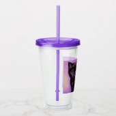 Verre En Acrylique Van Gogh Style Chat pourpre (Droite)