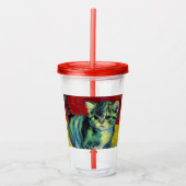 Verre En Acrylique Van Gogh Tabby Cat (Devant)