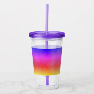 Verre En Acrylique Vapeur arc-en-ciel
