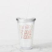 Verre En Acrylique Vaso de Acrílico con Diseño “Feliz 2025–2026” | Id (Dos)