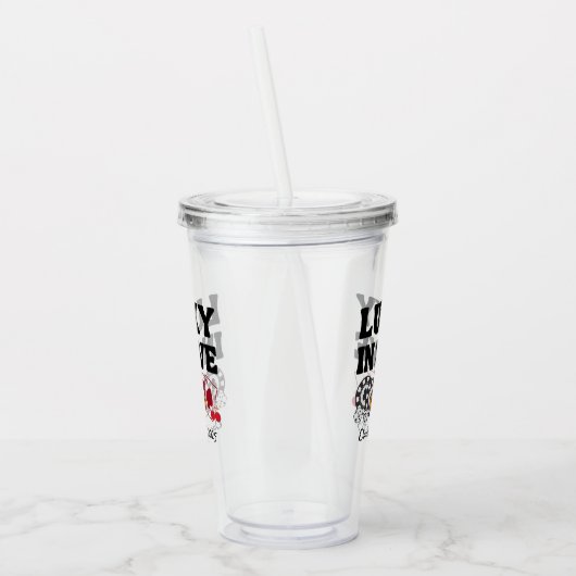 Verre En Acrylique Vegas Lucky In Love Bachelorette (Gauche)