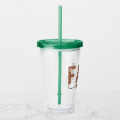 Verre En Acrylique Vibes d'automne arc-en-ciel (Droite)