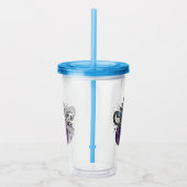 Verre En Acrylique Vibes de cuisine - Chat noir sur Jack-O-Lantern vi (Droite)