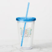 Verre En Acrylique vibes de plage tasses (Dos)