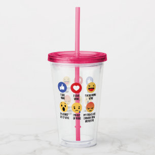 Verre En Acrylique Vin Emojis
