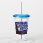 Verre En Acrylique Vincent Van Gogh Starry Nuit Vintage Art<br><div class="desc">Vincent van Gogh Starry Night Art Peinture Starry Night est un tableau de l'artiste post-impressionniste néerlandais Vincent van Gogh. Le ciel bleu de la nuit est rempli de nuages tourbillonnants, d'étoiles et d'une lune brillante croissant. La Nuit étoilée est la seule nocturne de la série de vues depuis la fenêtre...</div>
