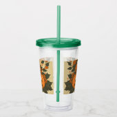 Verre En Acrylique Vintage/Halloween/Automne/citrouille (Droite)