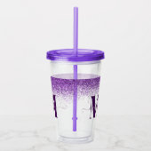 Verre En Acrylique Vitre rose violet moderne parties scintillant étin (Droite)