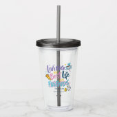 Verre En Acrylique Vivez ma vie avec AMIS™ (Devant)