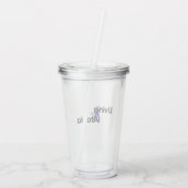 Verre En Acrylique Vivre Avec L'Ataxie (Dos)