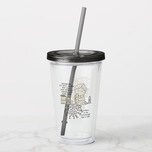 Verre En Acrylique Votre influence compte (Dos)