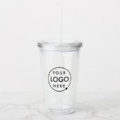 Verre En Acrylique Votre logo | Business Professional Corporate Swag (Devant)