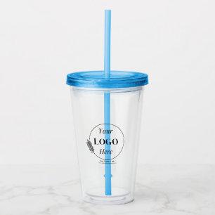Verre En Acrylique Votre logo Élégance minimaliste des entreprises