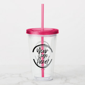 Verre En Acrylique Votre logo ici Tumbler acrylique