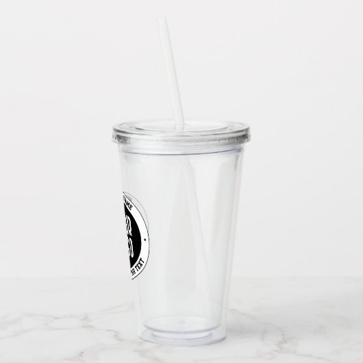 Verre En Acrylique Votre logo ou votre conception d'entreprise | Text (Gauche)