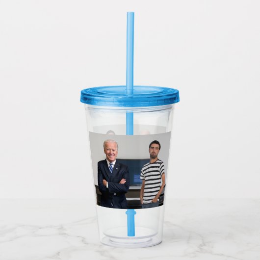 Verre En Acrylique Vous avez rencontré le président Joe Biden | Ajout (Devant)