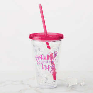 Verre En Acrylique Voyage de fille - Mieux que la thérapie avec les L