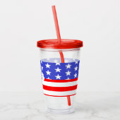 Verre En Acrylique Wed, White & I Do Patriotic Mariage Event (Gauche)