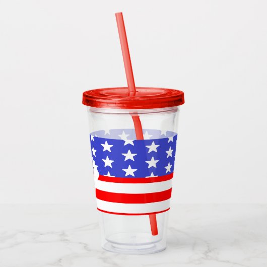Verre En Acrylique Wed, White & I Do Patriotic Mariage Event (Gauche)