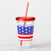 Verre En Acrylique Wed, White & I Do Patriotic Mariage Event (Dos)