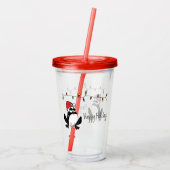 Verre En Acrylique Whimsical Christmas Frog (Dos)