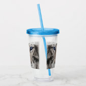 Verre En Acrylique White Tiger Head  (Gauche)