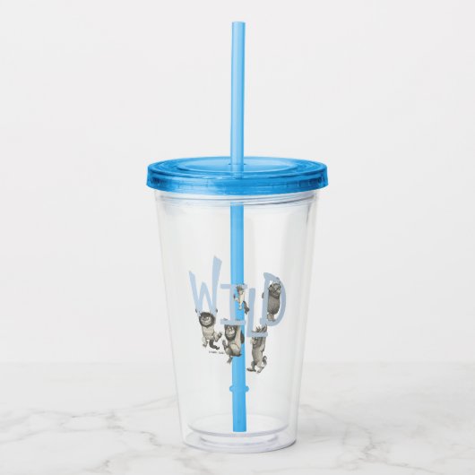 Verre En Acrylique WILD | Wild Things et Max - Bleu (Devant)