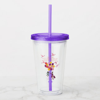 Verre En Acrylique Wonka "Ne les laissez jamais voler vos rêves"