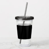 Verre En Acrylique Zen blanc noir foncé acrylique tumbler (Dos)