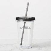 Verre En Acrylique Zen noir noir acrylique tumbler (Dos)