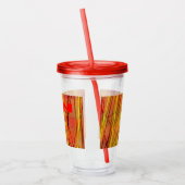 Verre En Acrylique Zen rouge fil rouge acrylique tumbler (Gauche)