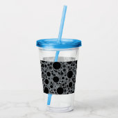 Verre En Acrylique Zones de bulles spatiales - Argent Parties scintil (Dos)