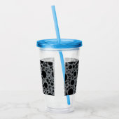 Verre En Acrylique Zones de bulles spatiales - Argent Parties scintil (Gauche)