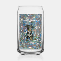 Verre en canware imprimé
