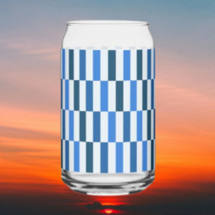 Verre en forme de canette Blue Line Flow 