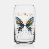 Verre en forme de papillon boisé (Recto)