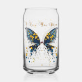 Verre en forme de papillon boisé (Verso)
