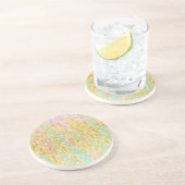 Verre En Grès Artistic Rainbow Colours Motif de griffes Dessous (Côté)