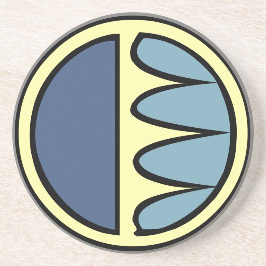 Verre En Grès Cadeau d'art des Premières nations Dessous de verr (Devant)